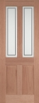 Malton Etched External Hardwood Door